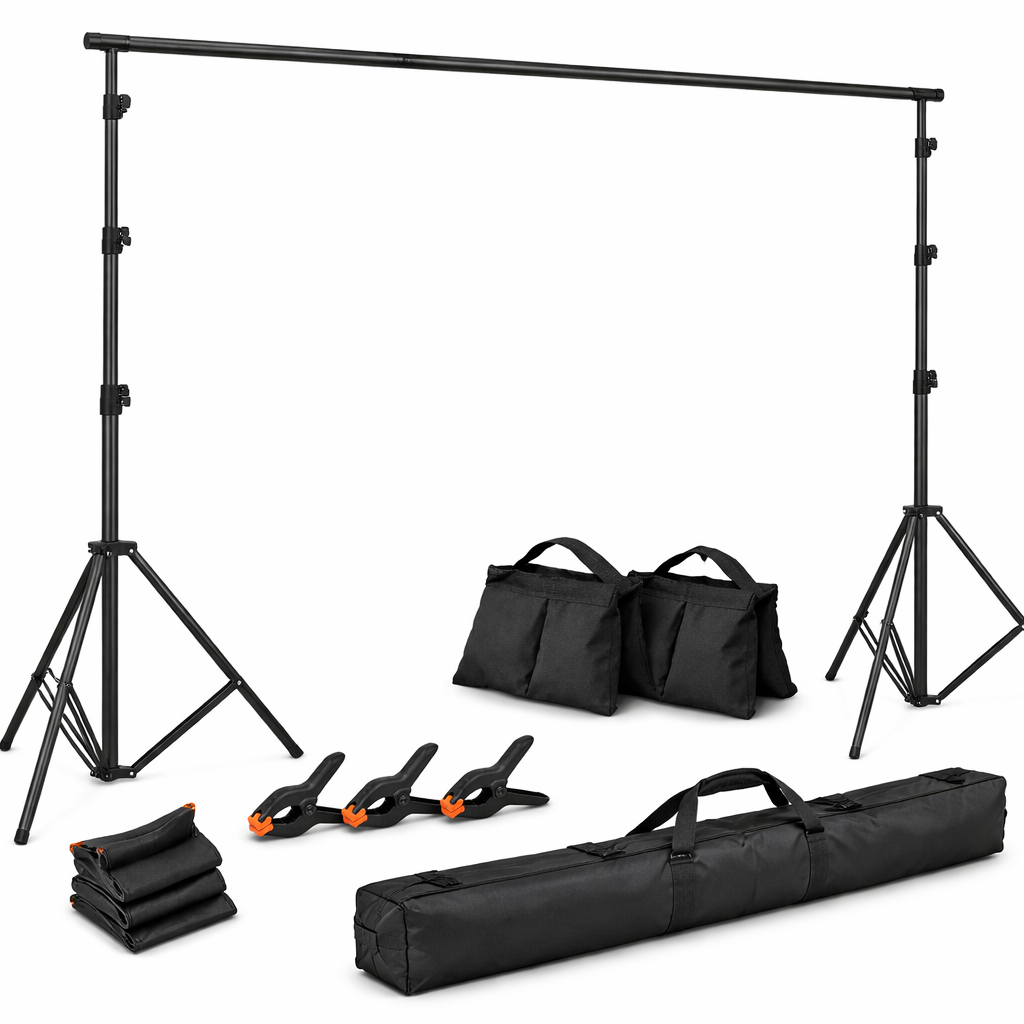 Support de fond pour studio photo à domicile