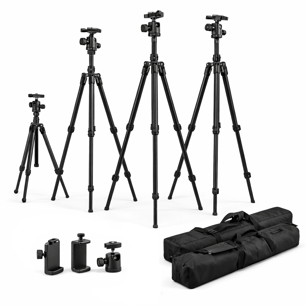 Supports trépieds pour photo ou vidéo avec sac de transport