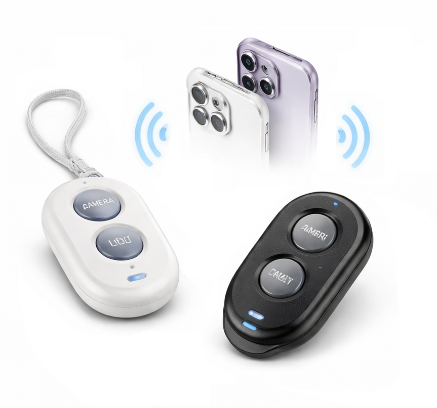 Télécommandes Bluetooth pour appareil photo et smartphone permettant le déclenchement à distance