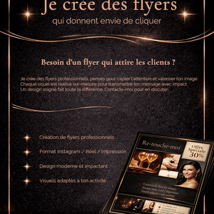 Service de création de flyer digital personnalisé.
