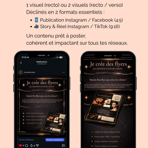 Pack visuels réseaux sociaux incluant formats Instagram publication (4:5) et Reel / Story (9:16), idéal pour une communication impactante sur mobile