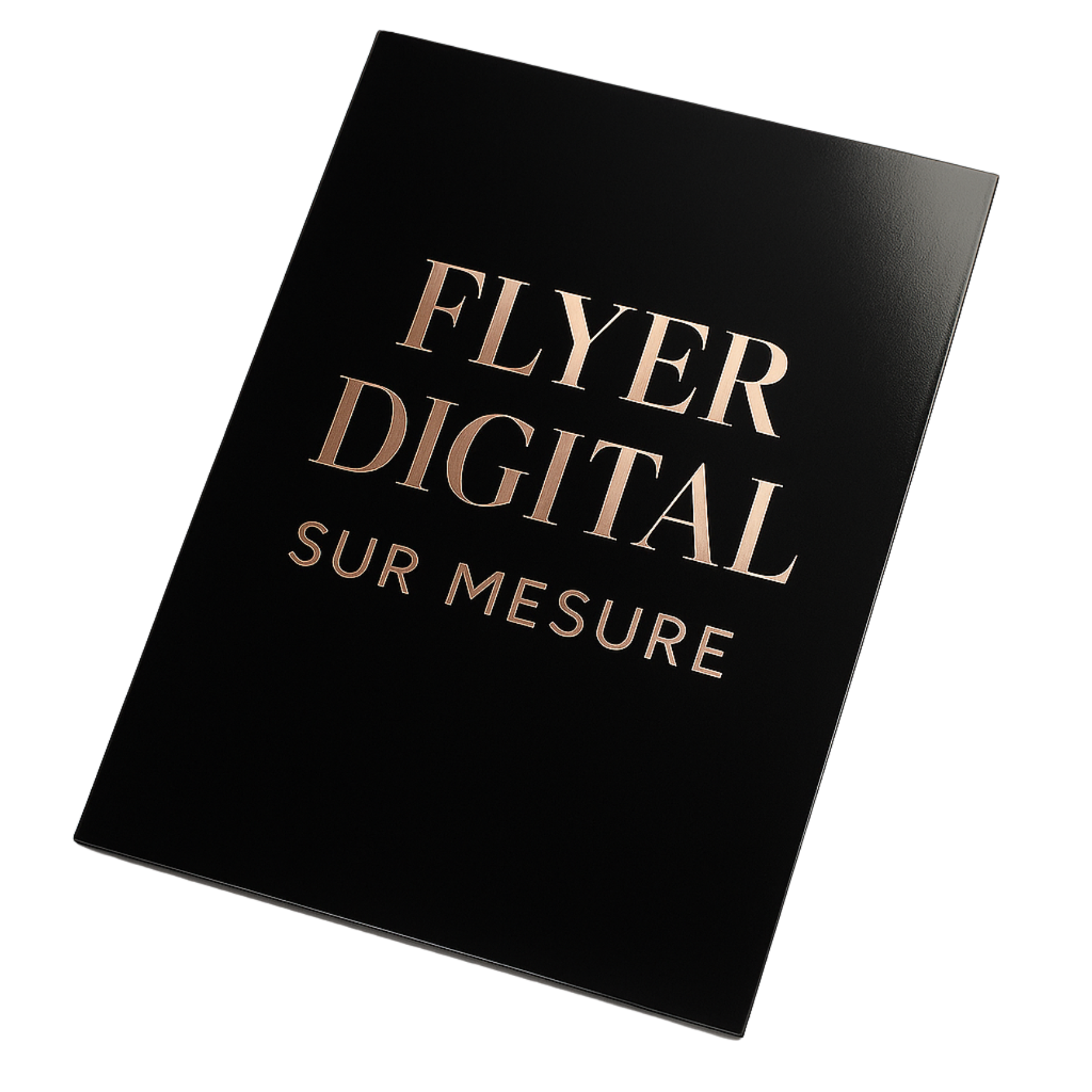 Service de création de flyer digital personnalisé.