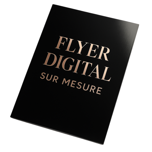 Service de création de flyer digital personnalisé.